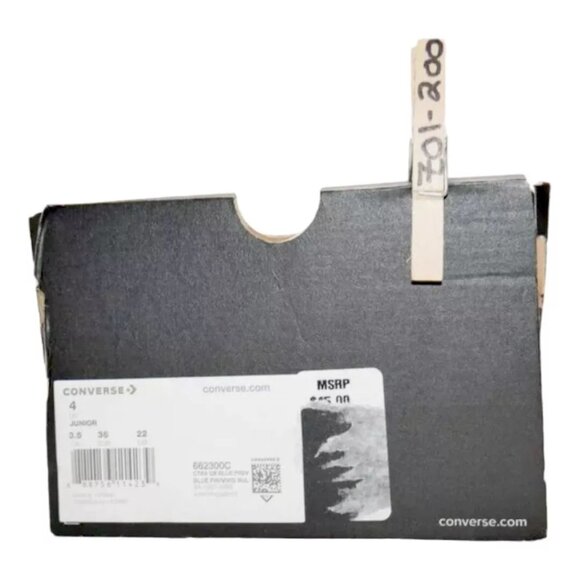 Converse Chuck Taylor All Star Kids Youth Low Sneakers Size 4 Back to School EUC - Picture 8 of 8